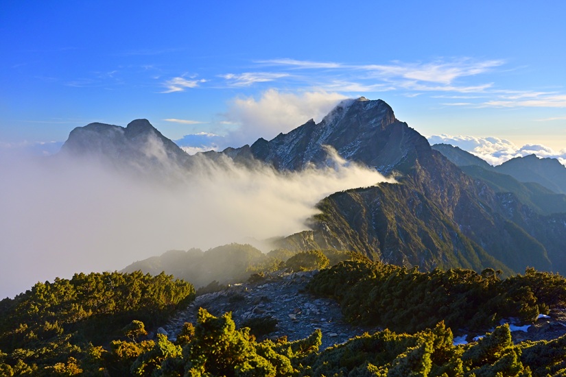 Yushan, the highest peak in Taiwan, is an iconic landmark and a national symbol.