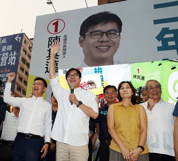 New Southbound Policy。Kemenangan Chen Chi-mai sekaligus menandai perpindahan kekuasaan yang diamanatkan oleh rakyat Kaohsiung dari KMT ke DPP. Kepala daerah dari DPP telah menjalankan pemerintahan di Kaohsiung selama 20 tahun, hingga akhirnya direbut oleh han Kuo-yu dari KMT pada pilkada tahun 2018. 