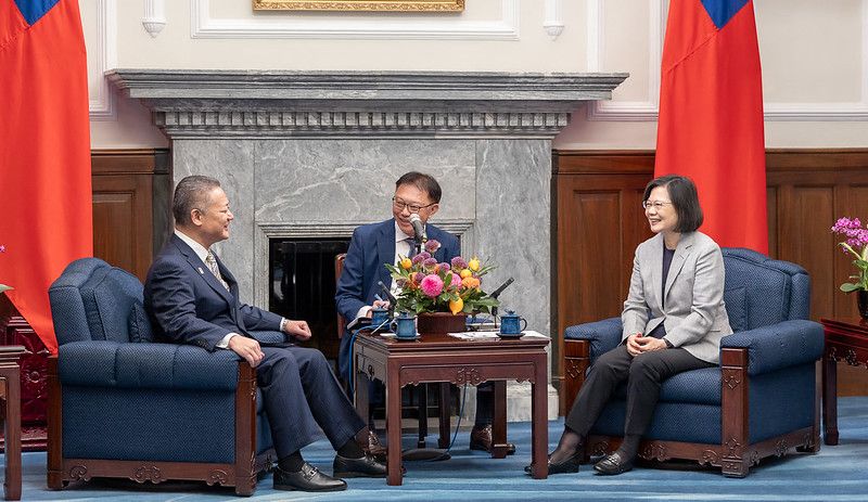 蔡英文総統、日本維新の会の訪問団一行との会談で台湾のCPTPP加盟支持