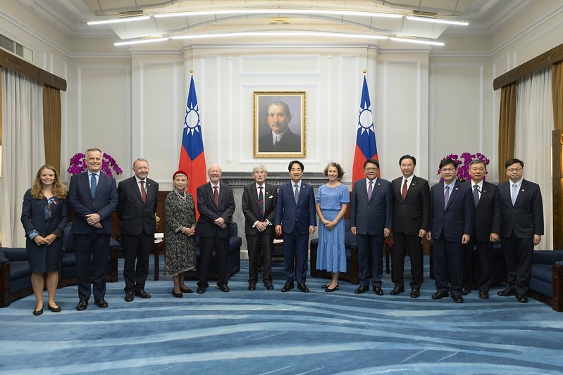 President Lai receives UK delegation - Taiwan Today