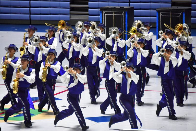 2024総統府音楽会、沖縄西原高校の名門マーチングバンド部が登場