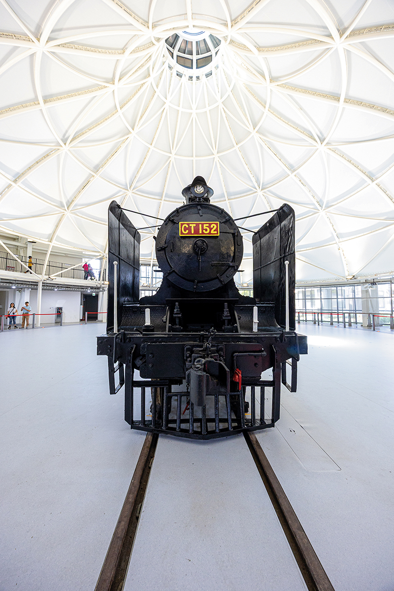 The CT152 steam engine, which ran on tracks all over the country, is the largest of its kind housed at the Miaoli Railway Museum.