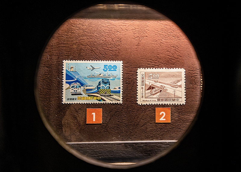 Rail fans and philatelists can both appreciate the vintage railway stamps showcased at Taipei Railway Workshop.