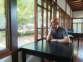 Antonio Paoliello-Palermo, de la Universidad Autónoma de Barcelona, en el Kishu An de Taipéi. (Foto cortesía de Antonio Paoliello-Palermo)