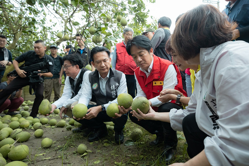 頼清徳総統と卓栄泰行政院長、手分けして台風4号被災地視察 : Taiwan Today