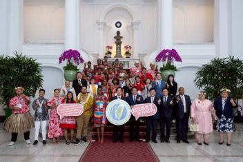 President Lai receives youth from allied nations