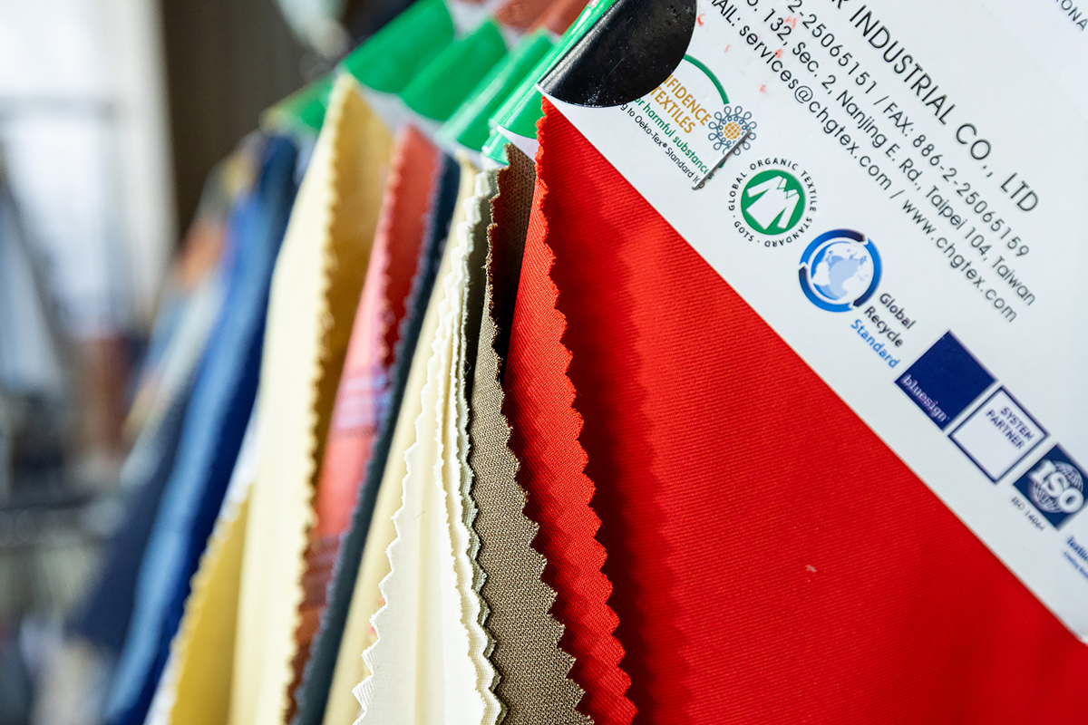 Chia Her Industrial Co. based in the southern city of Tainan is a leading manufacturer of vehicle and mass transit interior fabrics. (Photo by Chen Mei-ling)