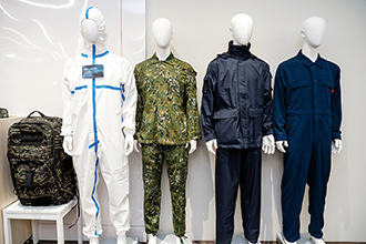 Singtex produce telas de alto rendimiento adaptadas a usos como ropa diaria, ropa de trabajo, uso militar y prevención de epidemias. (Foto de Chin Hung-hao)