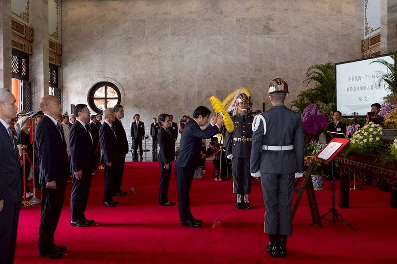 終戦80年、頼清徳総統「台湾は銃を掲げて平和を記念したりしない