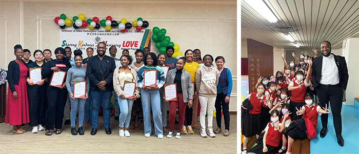 Según Francis, los programas de intercambio educativo son herramientas poderosas para cerrar brechas culturales y fortalecer la cooperación internacional. (Fotos cortesía de Donya Lynex Francis, embajador de la Federación de San Cristóbal y Nieves ante la República de China (Taiwán))