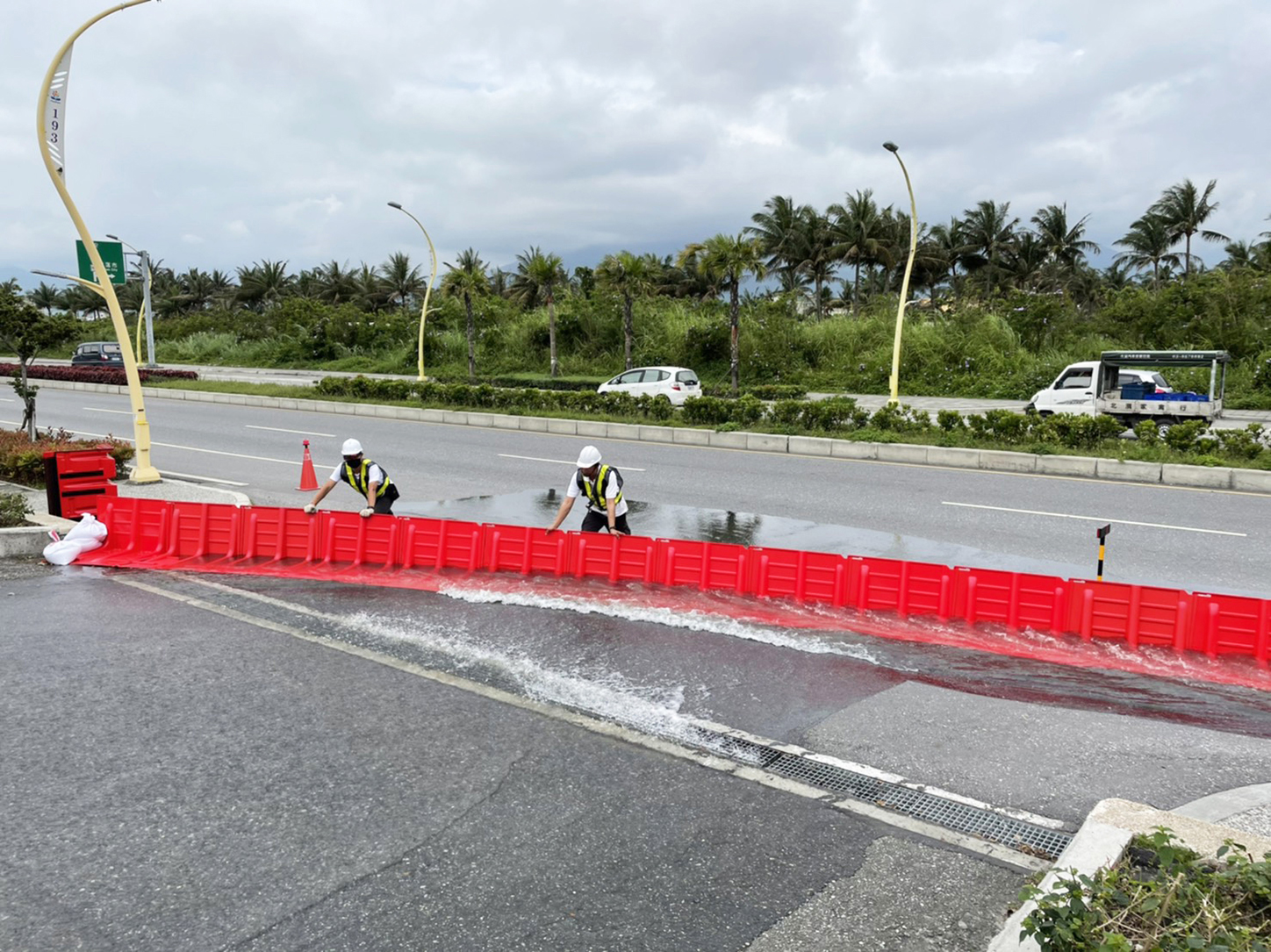 Water pumps and flood barriers are the main protective measures against inundation. (Photo courtesy of WRA)