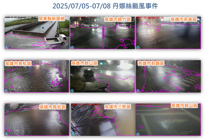Closed-circuit television systems use AI image recognition software to identify flooding in various districts. (Photo courtesy of WRA)