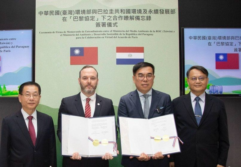 New Southbound Policy。Taiwan-Paraguay Tandatangani MOU Kerja Sama Karbon di Bawah Kerangka Perjanjian Paris 