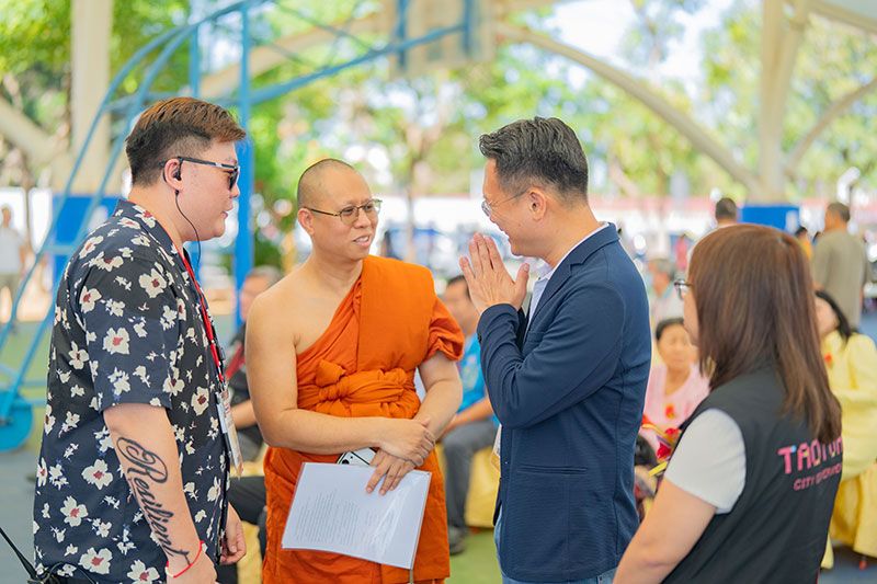 泰國結夏安居功德文化節　蘇俊賓感謝移工朋友協助馬太鞍救災圖片 - 新南向政策