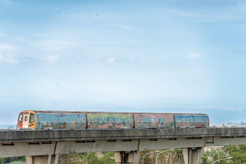 從捷運外交到城市舞台 桃園捷運的彩繪列車圖片 - 新南向政策