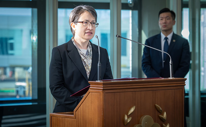 Vice President Hsiao delivers remarks after returning from IPAC annual summit in Europe