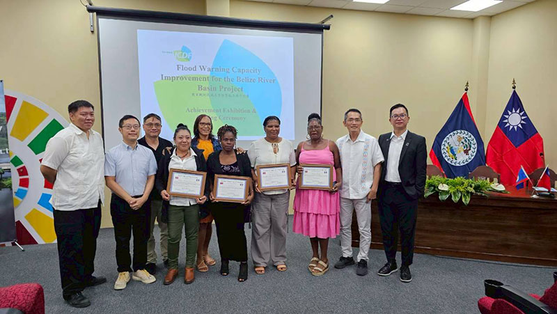 TaiwanICDF and NTU Share Disaster Prevention Expertise: Flood Belize River Basin Flood Warning Project Successfully Concludes