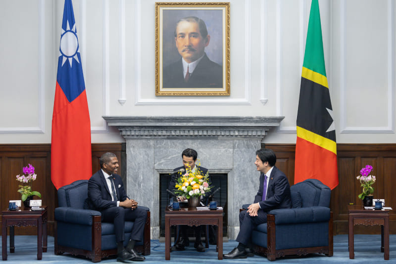 President Lai meets Prime Minister Terrance Drew of Federation of Saint Christopher and Nevis