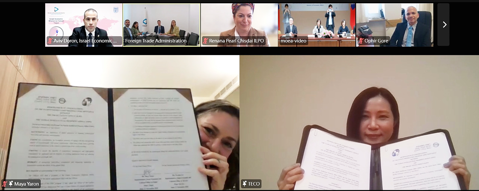 New Southbound Policy。Taiwan dan Israel juga menandatangani MOU kerja sama kekayaan intelektual. Melalui kesepakatan ini, kedua pihak akan memperkuat pertukaran informasi, program pertukaran profesional, serta promosi kesadaran mengenai hak kekayaan intelektual.
