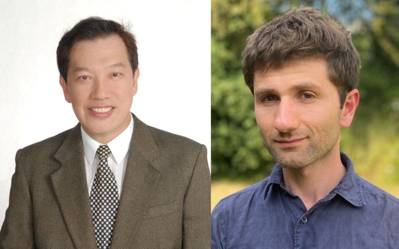 New Southbound Policy。Giáo sư Ngô Tích Đức (bên trái) đến từ Đài Loan và Phó Giáo sư Victor Louzon đến từ Pháp là những người giành Giải thưởng Văn hóa Đài Loan-Pháp lần thứ 29. (Ảnh: Bộ Văn hóa)