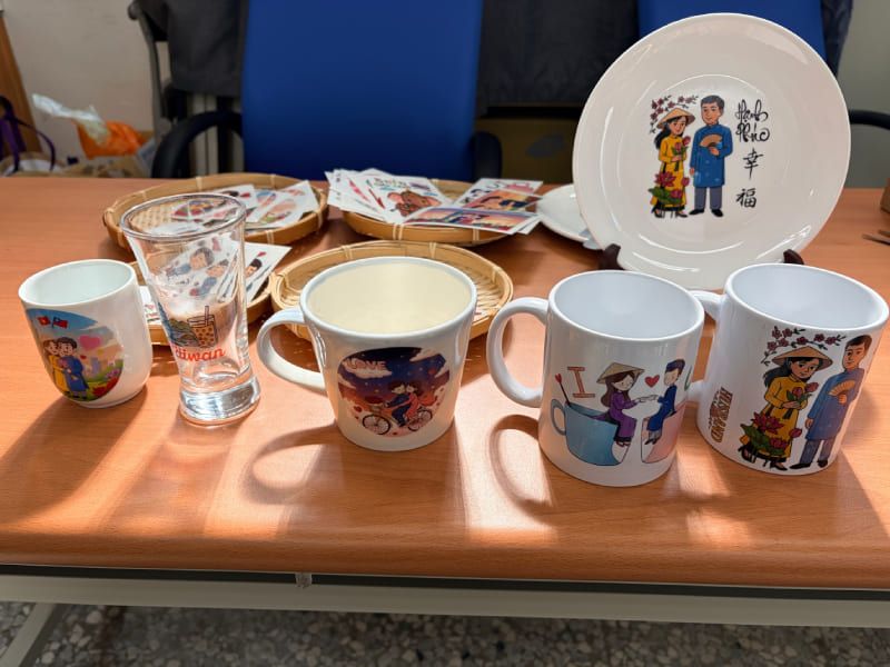 甜蜜轉印一輩子 新住民家庭共製對杯增溫情圖片 - 新南向政策