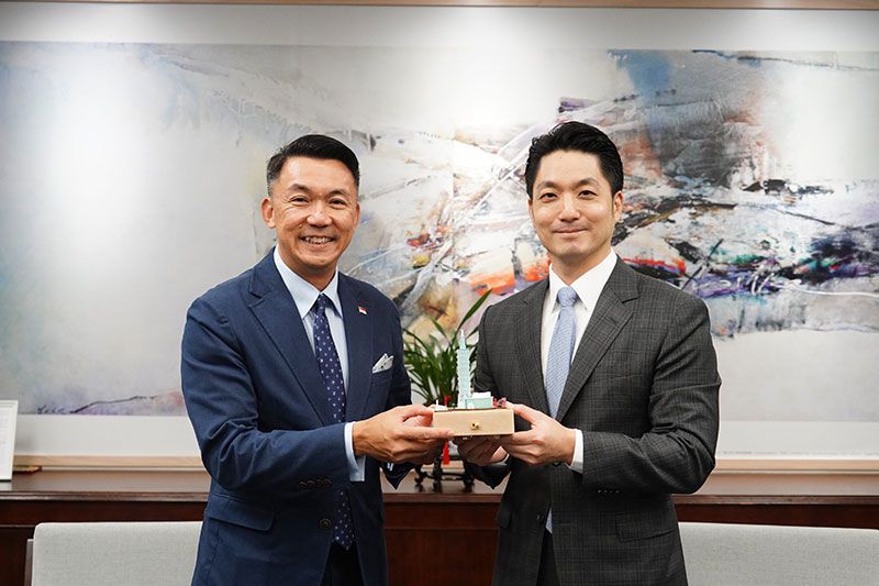 蔣市長接見即將離任新加坡駐臺代表葉偉傑 感謝深耕臺星交流六載圖片 - 新南向政策