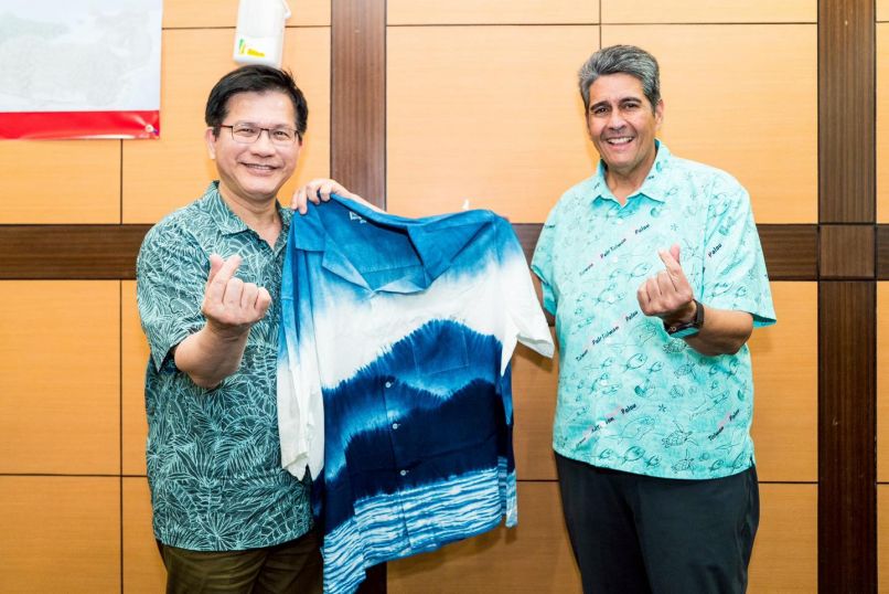 New Southbound Policy。Kunjungan ini merupakan wujud nyata capaian investasi yang didorong oleh Kementerian Luar Negeri (MOFA Taiwan) sejak peluncuran Program Kesejahteraan Negara Sahabat Diplomatik, yang mendorong peningkatan investasi pelaku usaha Taiwan di Palau.
