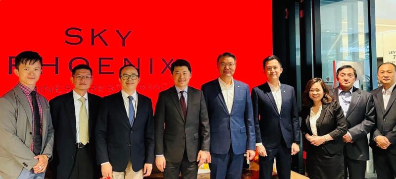 吳正偉處長與華航大洋洲地區處處長兼澳洲分公司總經理葉進福及雪梨團隊年終餐敘圖片 - 新南向政策