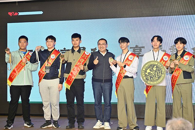 亞洲技能競賽勇奪5金1銀　侯友宜：讓國際看見新北技職圖片 - 新南向政策