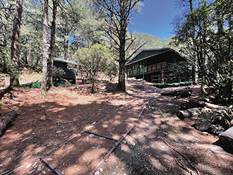 A newly built mountain hut stands ready for visitors in the Guangao portion of Yushan National Park. (Courtesy of NPS)