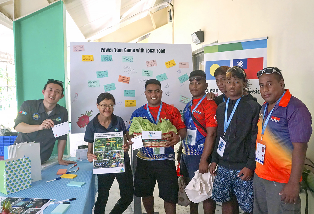 Vegetables grown in Palau with assistance from TaiwanICDF are provided to athletes at the 2025 Pacific Mini Games hosted by the island nation. (Photo Courtesy of TaiwanICDF)