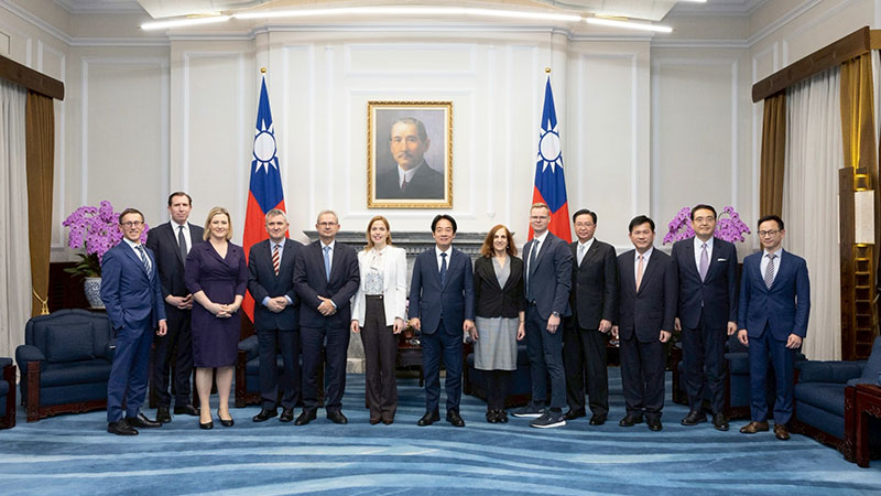 President Lai meets German Marshall Fund delegation