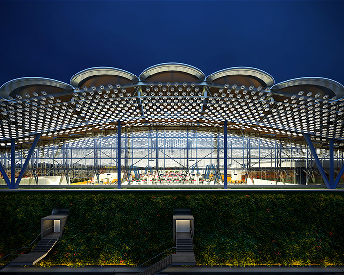 Terminal 3, shown in a computer-generated image, is expected to increase TTIA’s processing capacity to 57 million passengers annually. (Courtesy Of TTIA)