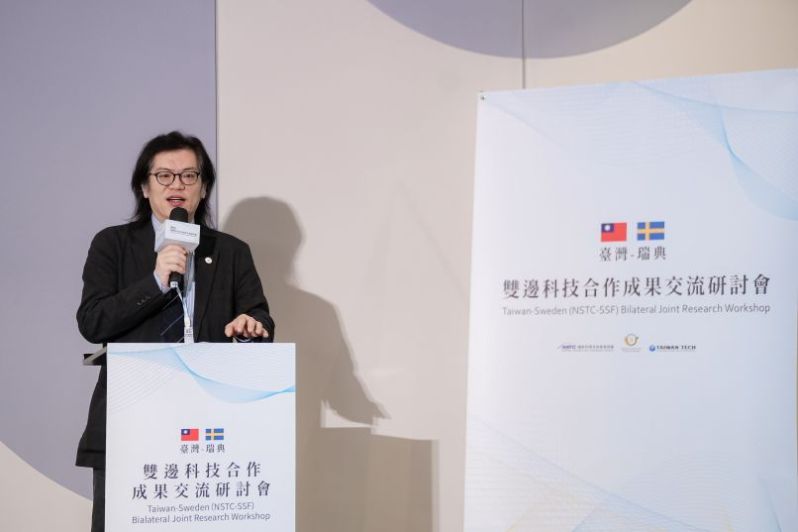 New Southbound Policy。Phó Chủ nhiệm Ủy ban Khoa học và Công nghệ Quốc gia Trần Bỉnh Vũ phát biểu khai mạc Hội nghị trao đổi kết quả hợp tác song phương Đài Loan-Thụy Điển vào ngày 29/1 tại huyện Nghi Lan. (Ảnh: NSTC)