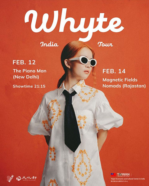 Taiwanese singer-songwriter Whyte to tour India in 2026Photos - New Southbound Policy