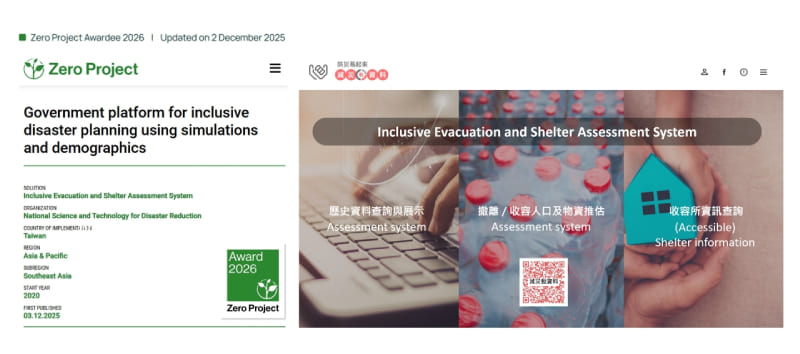 Taiwan’s disaster management system wins global disability inclusion award