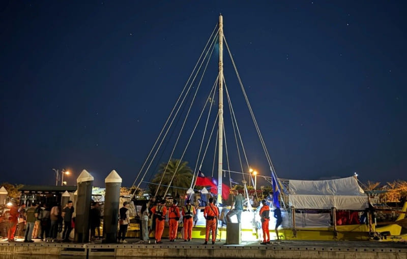 Palauan sailboat arrives in Taiwan