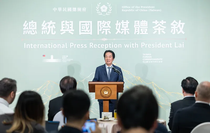 President Lai attends international press reception in Taipei