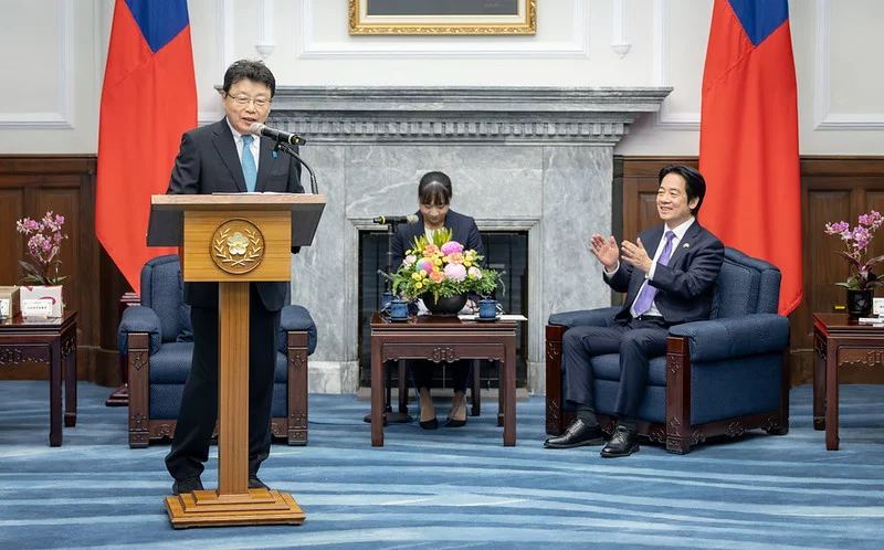 台湾がツバルに多目的巡視艇2隻を寄付、引き渡し式にツバルの首相夫妻