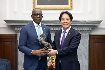 President Lai meets with prime minister of St. Lucia