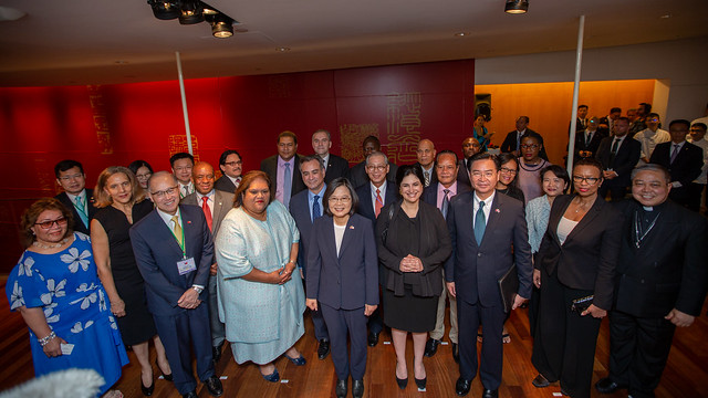 Ini adalah untuk pertama kalinya presiden ROC (Taiwan) menghadiri kegiatan terbuka di kantor perwakilan New York, dan bertemu dengan para wakil tetap negara sahabat untuk PBB, di antaranya adalah Wakil Tetap Saint Vincent dan Grenadines, yang saat ini sedang menjabat sebagai anggota tidak tetap dewan keamanan PBB.