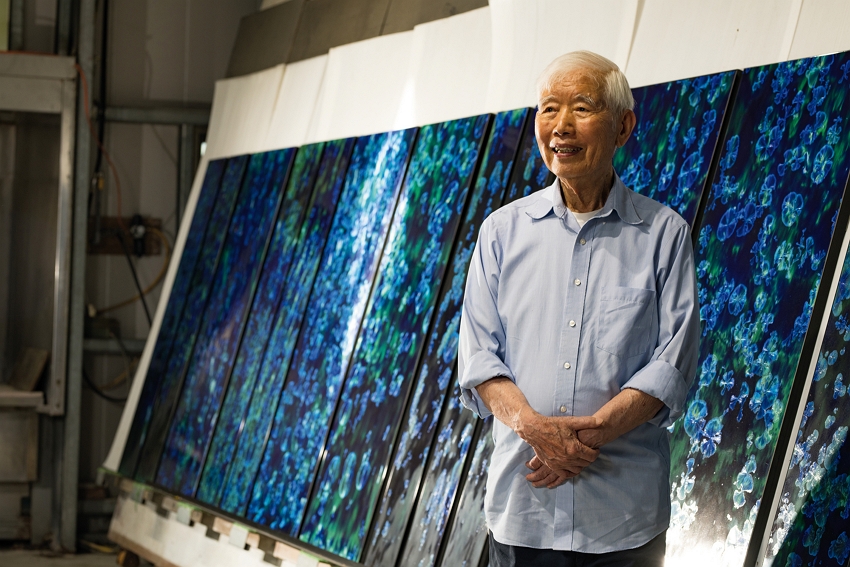 孫超,1987年「國家文藝獎」得主,2018年獲頒國家工藝成就獎,用生命為結晶釉做註解,蜚聲國際。(莊坤儒攝)