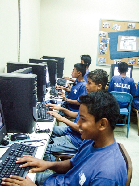 The computer classroom in Panama’s City of the Child shelter is where Jane Chiang used to teach. (courtesy of Jane Chiang)