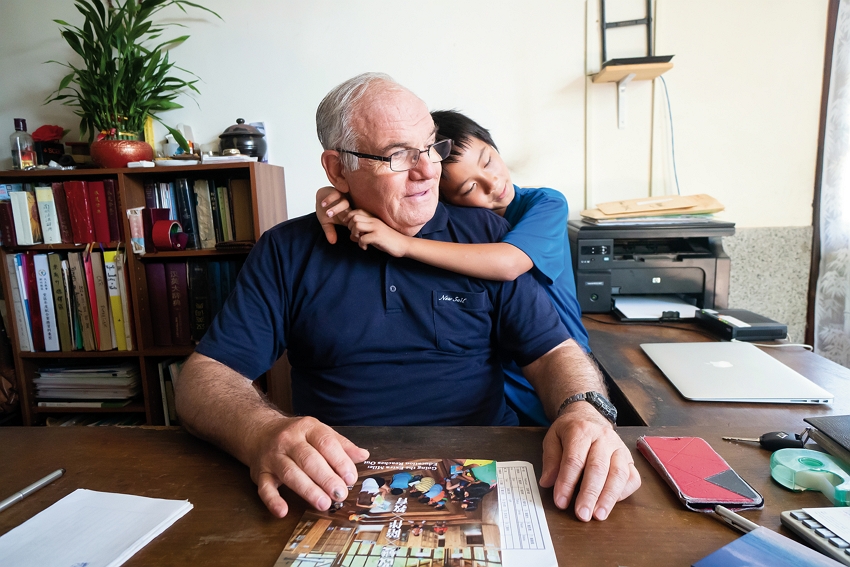 Father Yves Nalet: “Grandpa” to the Atayal of Jianshi (photo by Lin Min-hsuan)