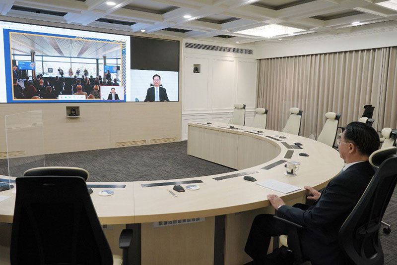 外交部長吳釗燮回答與會同場講者及出席來賓提問