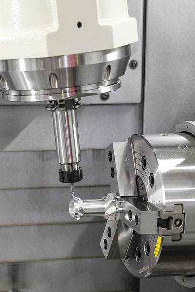 This five-axis multitasking machine produced by Goodway Machine Corporation can form workpieces into various complex shapes. This capability enables Taiwan’s machine tool manufacturers to penetrate the market for the aerospace and electric vehicle industries.