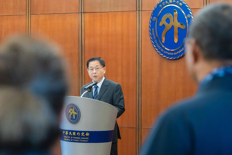 外交部常務次長葛葆萱於「亞洲太平洋國會議員聯合會」(APPU)第87屆理事會暨第53屆年會歡送酒會致詞。