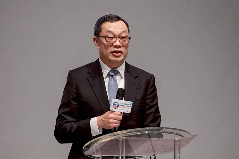 外交部政務次長陳明祺致詞。