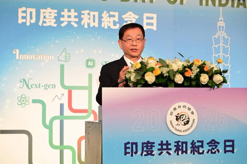 外交部常務次長葛葆萱出席「印度共和紀念日」慶祝酒會致詞。