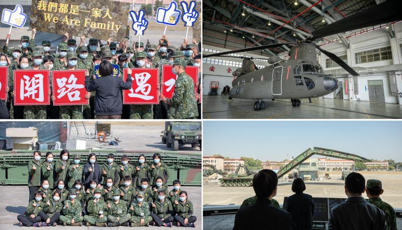 蔡総統、台南の陸軍第八軍団54工兵群を視察 Taiwan Today